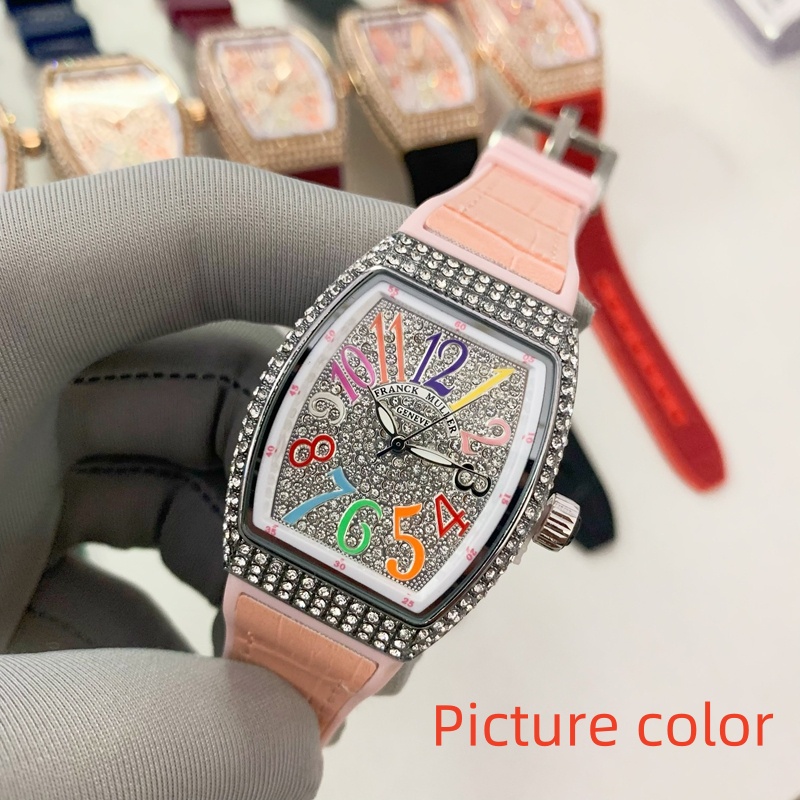 Franck Wrist Watches for Women 2026 New Womens Watches Three needles Quartz Watch High Quality Top Luxury Brand designer Clock Rubber Belt Fashion D