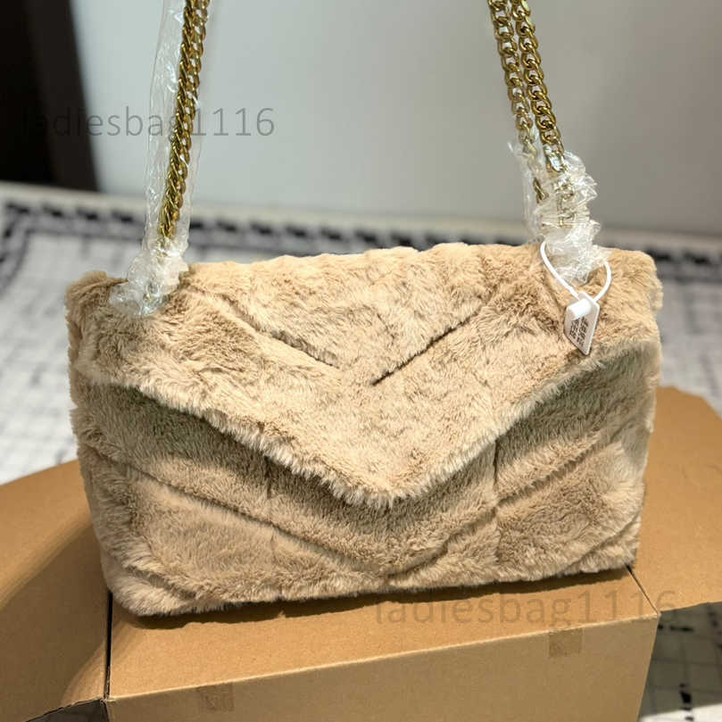 Luxury Designer Woman Bag Mirror quality Handbag Women LOULOU Puffer Shoulder Bags Genuine Leather soft leather is lambskin Messenger Purse Chain ge