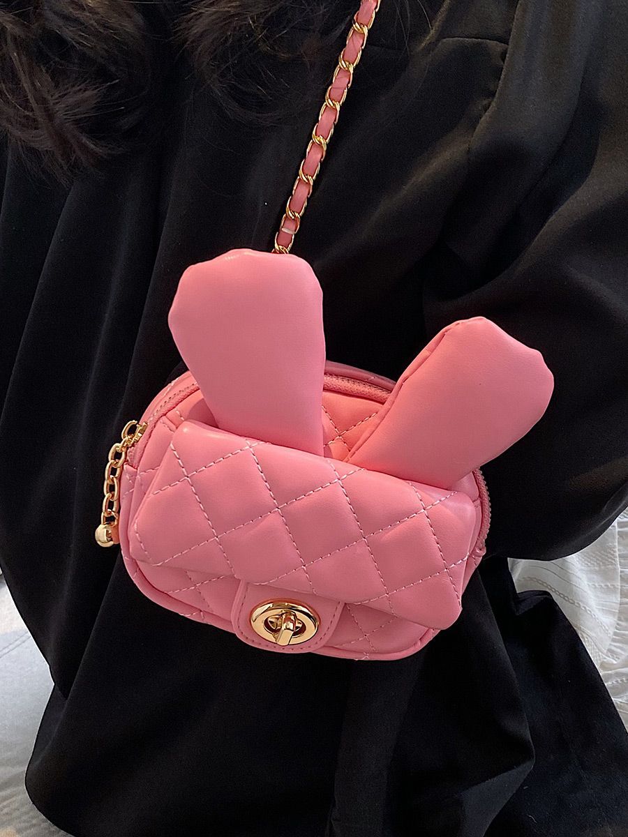 Nouveau modèle lapin épicé fille à la mode sac de créateur enveloppe des femmes Trend s personnalité mignonne exquise slanted small sac de loisir