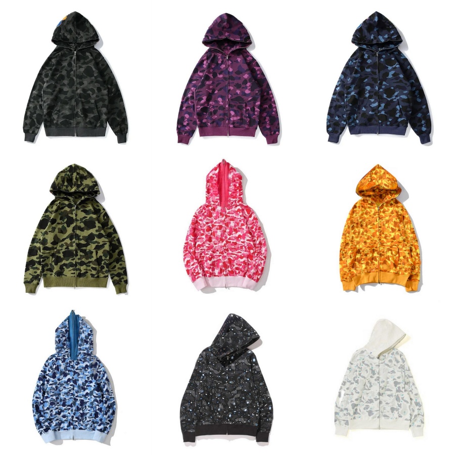 Mens Hoodie Designer Hoodie Full Zip Up Hoodie Hoodies for Woman Black Camouflage Jacket Men Hoody Designer Tech Fleece Hoodie Cotton Mens Clothe