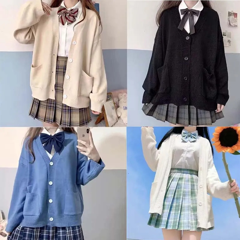 Pilation d'université JK Original Sweater en tricot de style collégial Veste en laine de laine de haute qualité Pull Sweet and Slim Fit 240930