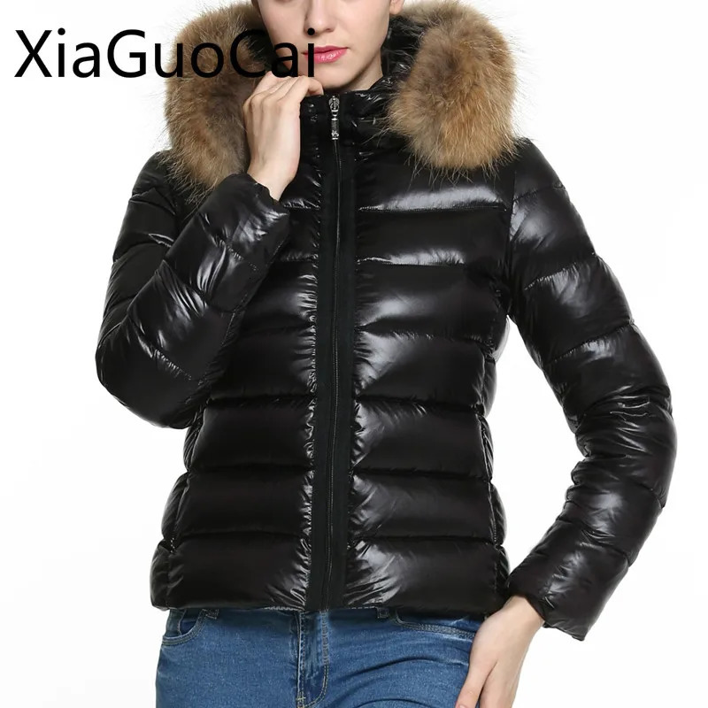 Super high-quality womens leather jacket fur hooded waterproof womens Coats zipper jacket plus size Coats direct W10 35 241010