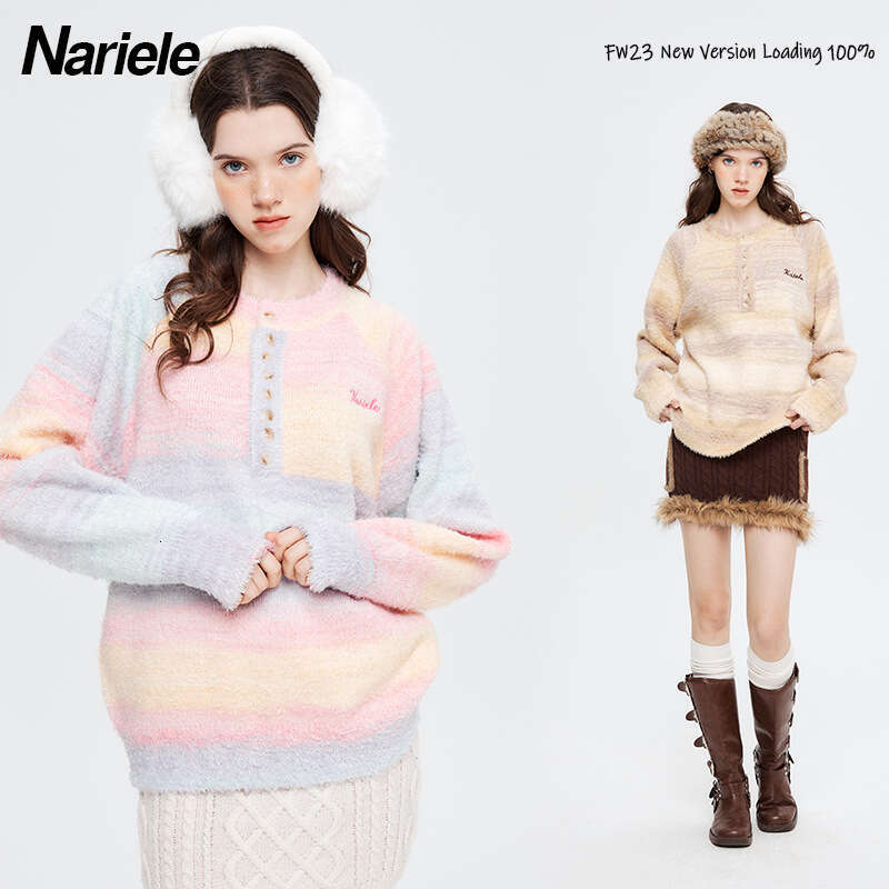 Best-seller Heyhenry américain Chic pull femmes Ins à la mode automne nouvel article doux Niche paresseux Style lâche tricot épicé fille Ddmylion
