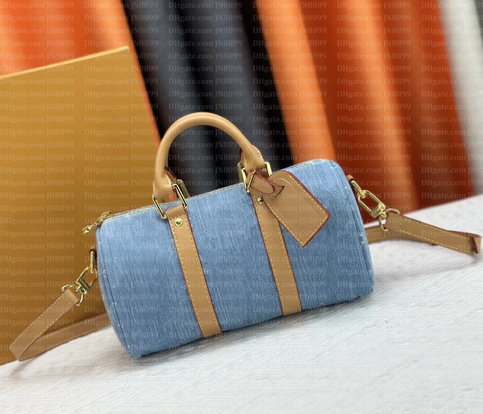 Designer Bag New Blue Denim Bag Luxury Bag 25CM Purses Totes High Quality Tote Woman Handbag Bags Shoulder Bags Women Handbags Cross Body Womens-image-986183539