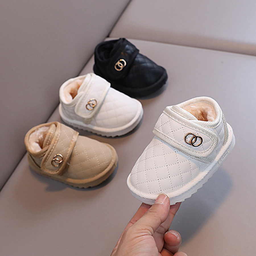 Baby Boys Girls Winter Warm Shoes Children's Snow Boots Cutefeet Kids Casual Shoes Anti-slip Outdoor Footwears Plus Cashmere Sizes 17-28