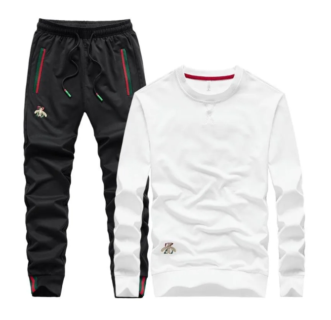 Automne Broidered Fashion Pant O-Neck Long Long Sans Casual Casual Casual Tracksuit Tracks Track Two Piece Streetwear Clothes Sweat