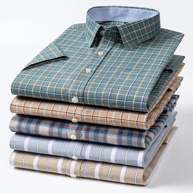 100% coton pur oxford bouton souple Plain tissage Mente formelle chemise surdimensionnée S-7xl 241010