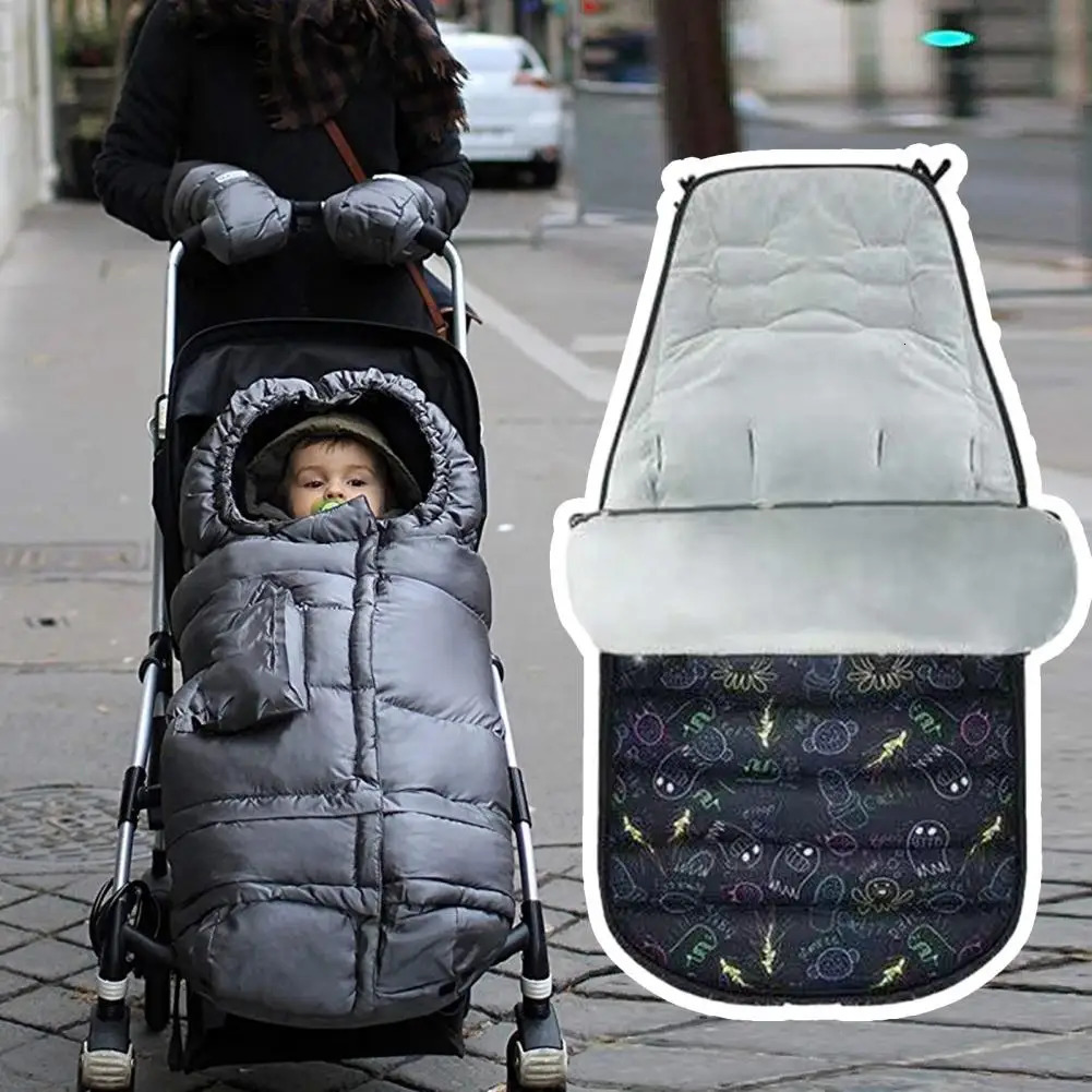 Pram rembourré bordé de coussinets de poussette universel imperméables pour les sacs de couchage chauds et réglables utilisés 241019
