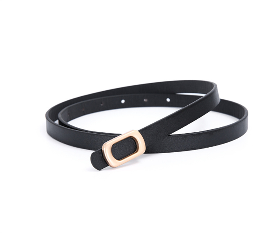 New lady belt candy color dress sweater jeans decoration PU thin waist belt manufacturers wholesale