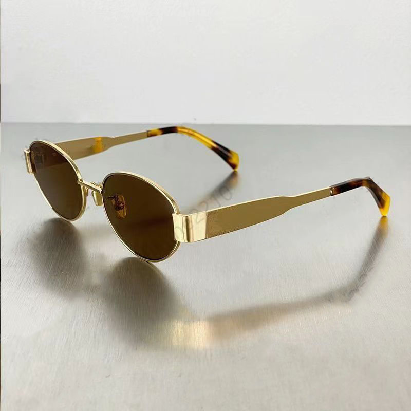 Women&#039;s Fashion Sunglasses Luxury Designer Sunglasses Y2K Champagne Gold Frame sunglasses Men&#039;s sunshade glasses-image-876716948
