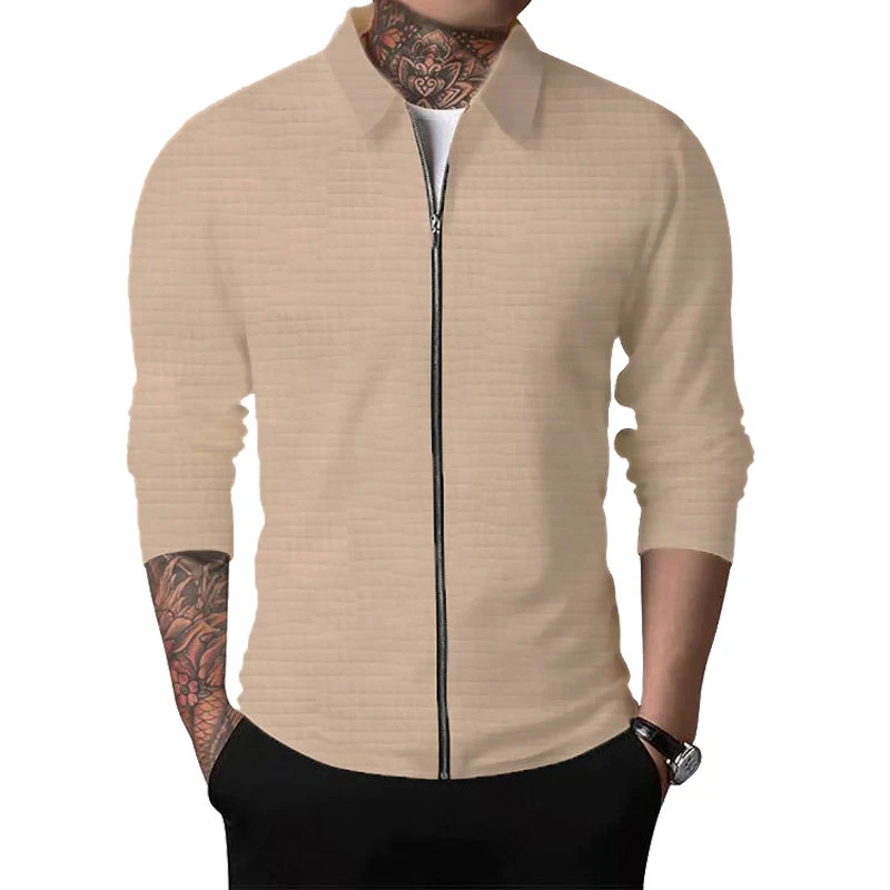 Autumn Casual Warm Sweater Men ZipUp Cardigan Slim Jackets Male Coat Fashion Streetwear Sweaters For Clothing Sweatshirts 240930Z