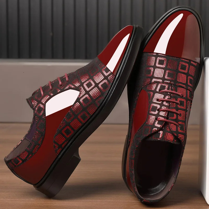 Dress for Men Spring Autumn Fashion Formal Suit Man PU Leather Wedding Party Style Susiness Shoe d9d4