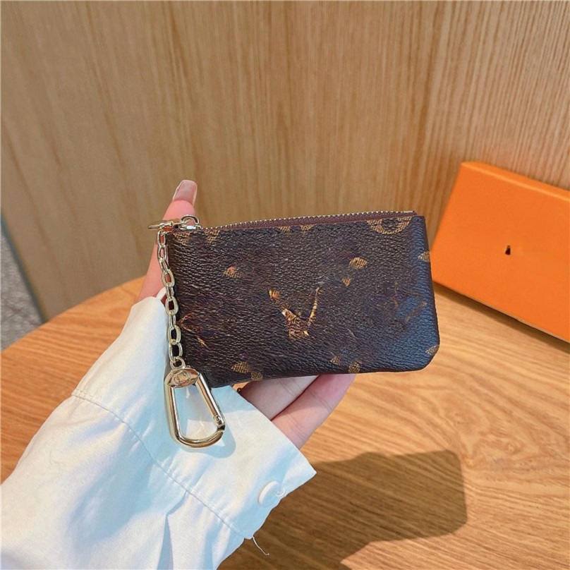 High quality mini coin purse leather Coin bag Key case wallet purse evening bags clutch handbag chain packages-image-953009152
