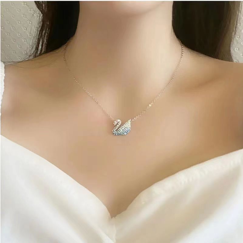 Collier pendentif 20 styles Collier créateur Femme Collier cygne Modes Multi-couleurs Collier strass Bijoux de luxe Cadeau