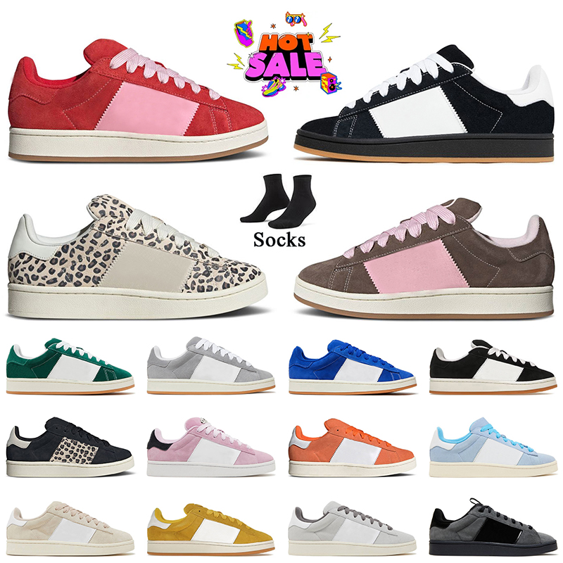 Wholesale Top Quality 00s Casual Shoes Designer Suede Leather Cream Leopard Korn Black Gum Grey Pink 00 Bad Bunny Forum 84 Low Women Mens Platform S