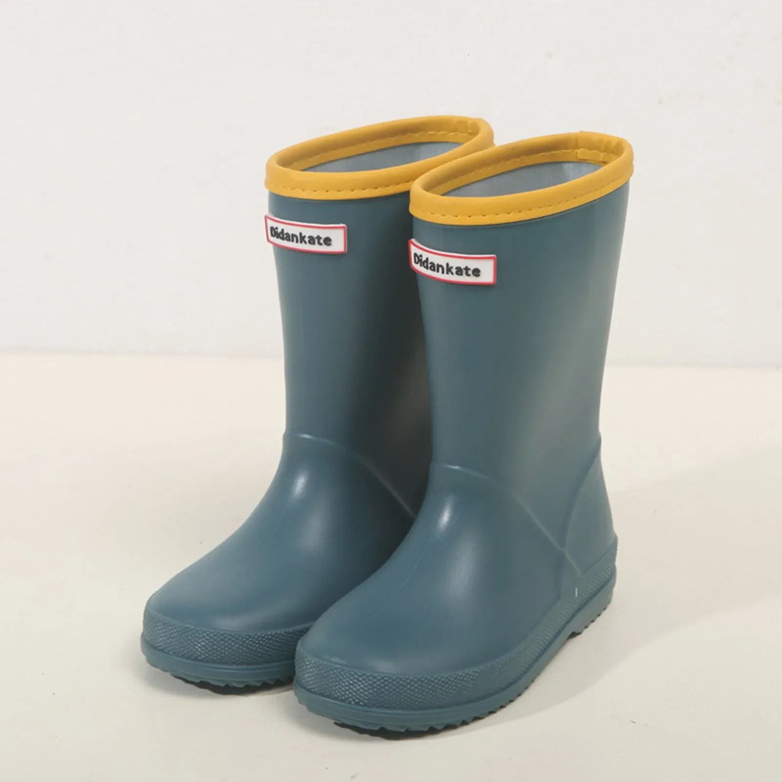 Rubber Four Seasons Shoes Children Rainboots High Quality Comfortable Outdoor Baby Boys Girls Water Shoes Kids Solid Rain Boots 241014