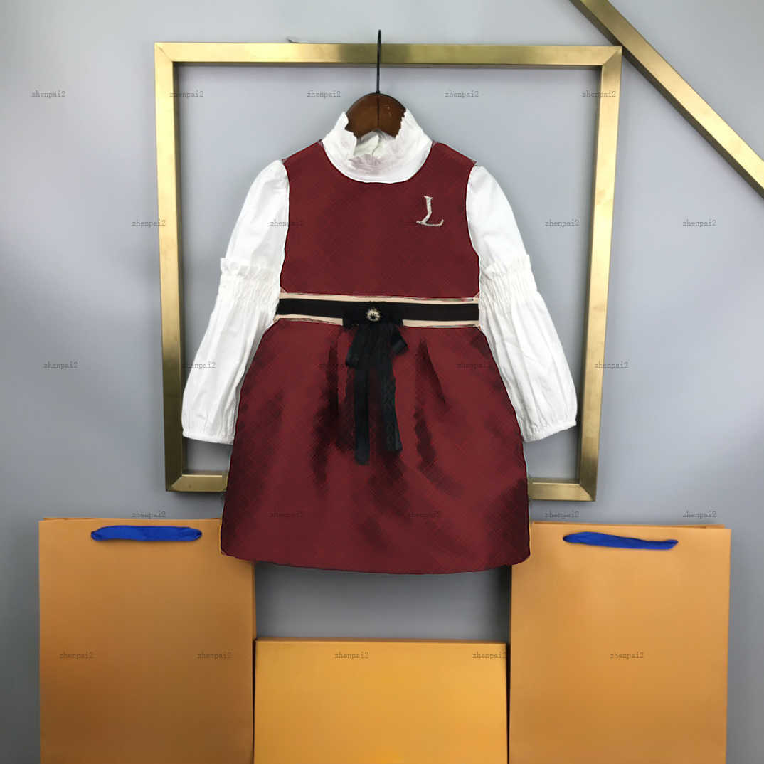 Ensemble de robes de filles de luxe pour enfants vêtements de créateur bébé