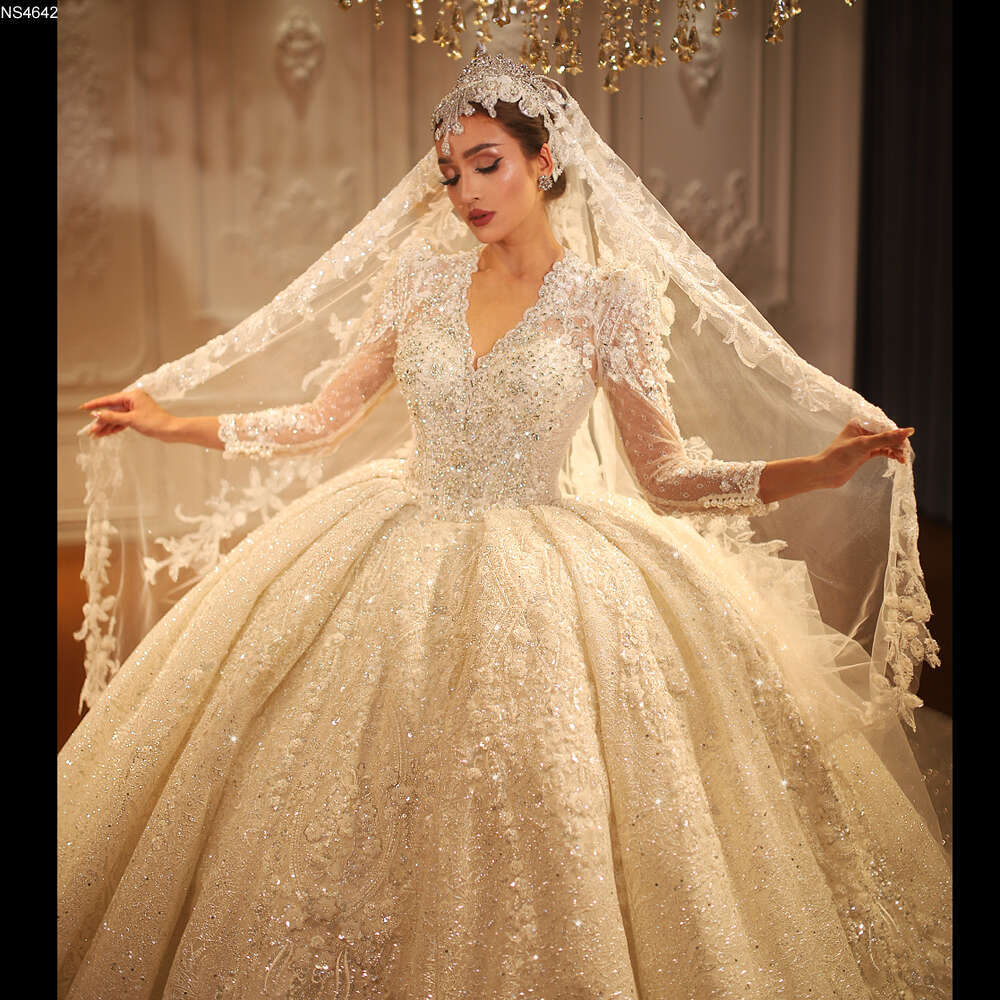 2024 Nouveau design Robe de mariée Princess V-Necke