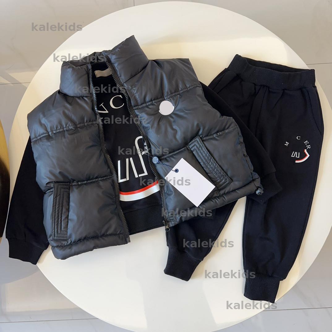 Designer Kids Clothing Ensemble de luxe garçons filles vêtements marque robe lettres sweat à capuche doudoune haute qualité CRD2410141F12
