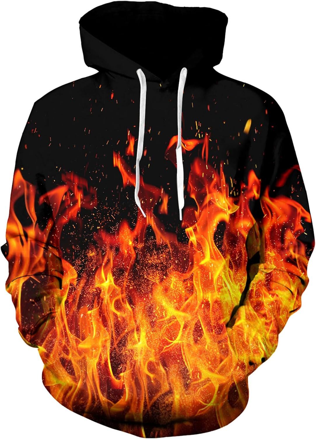 Hoodie for Mens Womens Unisex Novelty Hoodies for Men 3D Printed Graphics Fleece Pockets Pullover Sweatshirts doodle Graphic Hoodies sweatshirt L