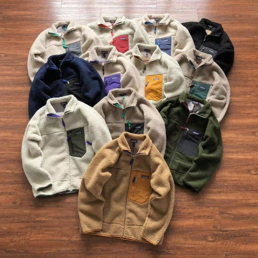 polo varsity jackets designer jacket man jackets womens jacket hooded Fleece Retro zipper Thick Warm Down Models Lamb Cashmere Stand Collar Cou T5N6