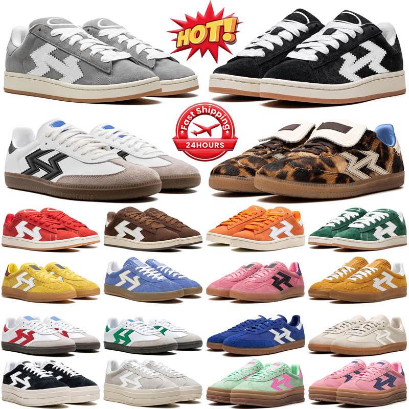Chaussures de designer pour hommes Femmes baskets plates noir blanc gris rose gum bleu rouge jaune orange vert brun en cuir en cuir en cuir extér