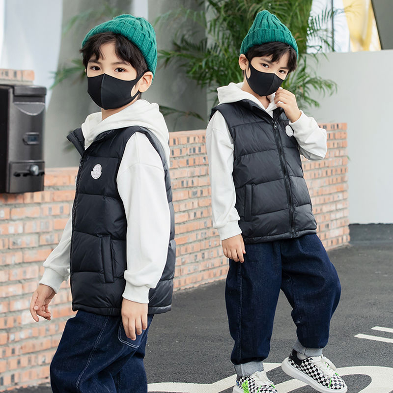 Baby Designer Kids Vest Gilet Luxury Down Puffer Jacket Feather Filled Material Coat Graphite Sleeveless Coat