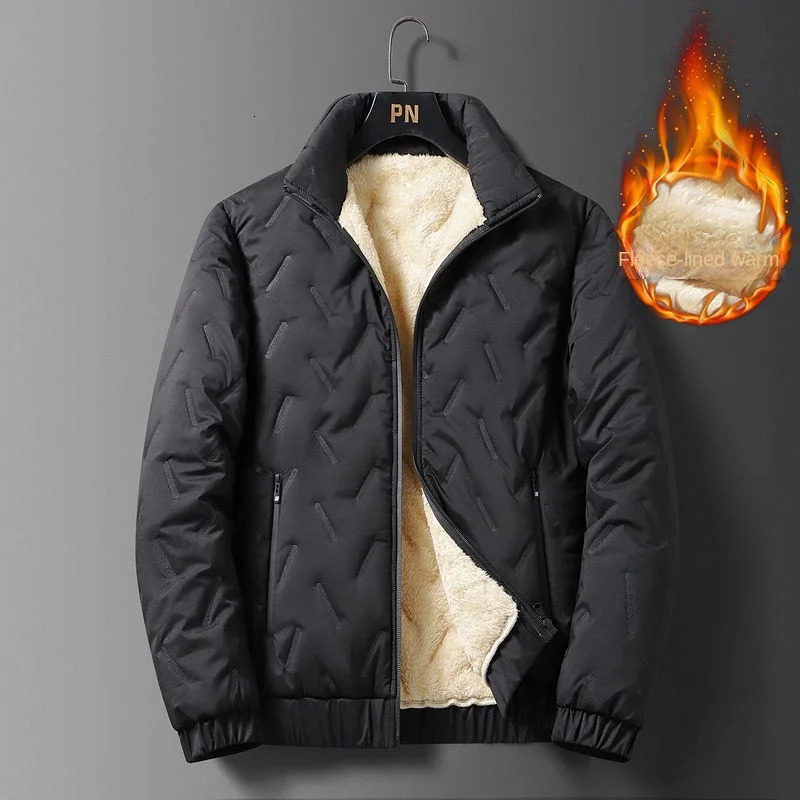 Winter Jackets Men Parkas Thicken Stand Up Collar Thickened Warm Windproof Coats Casual Fleece Lined Padded Jackets XL-7XL 241014