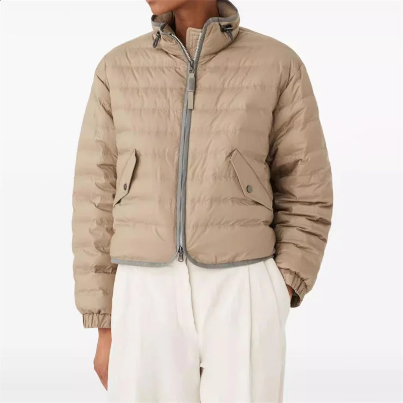 Womens Down Jacket Autumn/Winter 90 White Adhesive Down Jacket Womens Winter Coat 241009