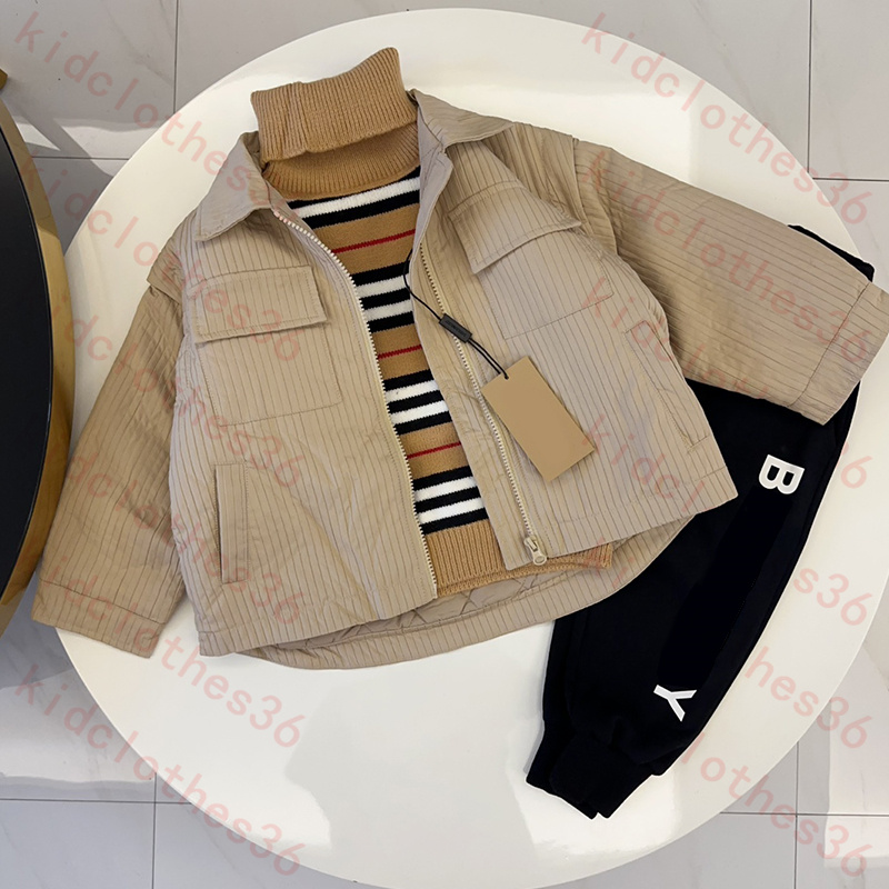 Nouveau sweat à capuche pour enfants Baby 3 pièces Pull pour enfants pour hommes et femmes Fashion à manches longues Fille fille confortable Vest