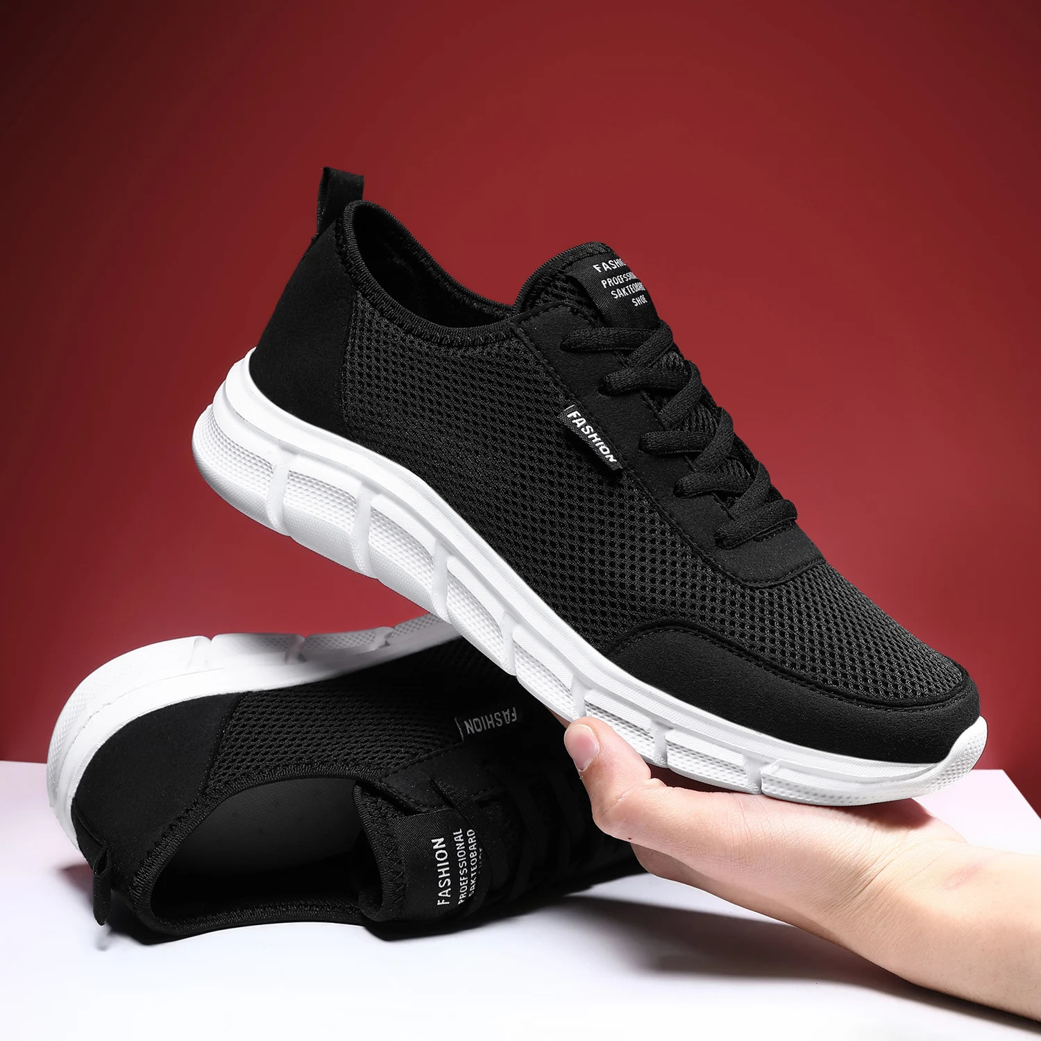 Mens Summer Sneakers Casual Running Shoes Breathable Walking Mesh Lightweight Sports Shoes Comfortable Fashion Shoes Zapatillas 250811