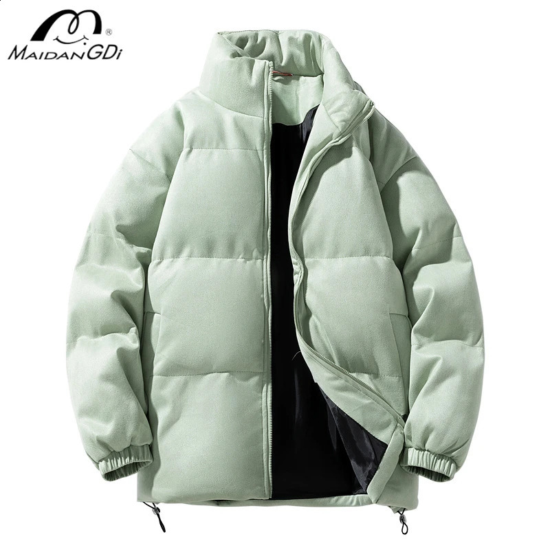 Maidangdi Coton Veste Mens Stand Up Collar Loose Casual Cotton Fashion Trend hiver Hiver That Warm Cotton Veste Coton Vestes Top 241015