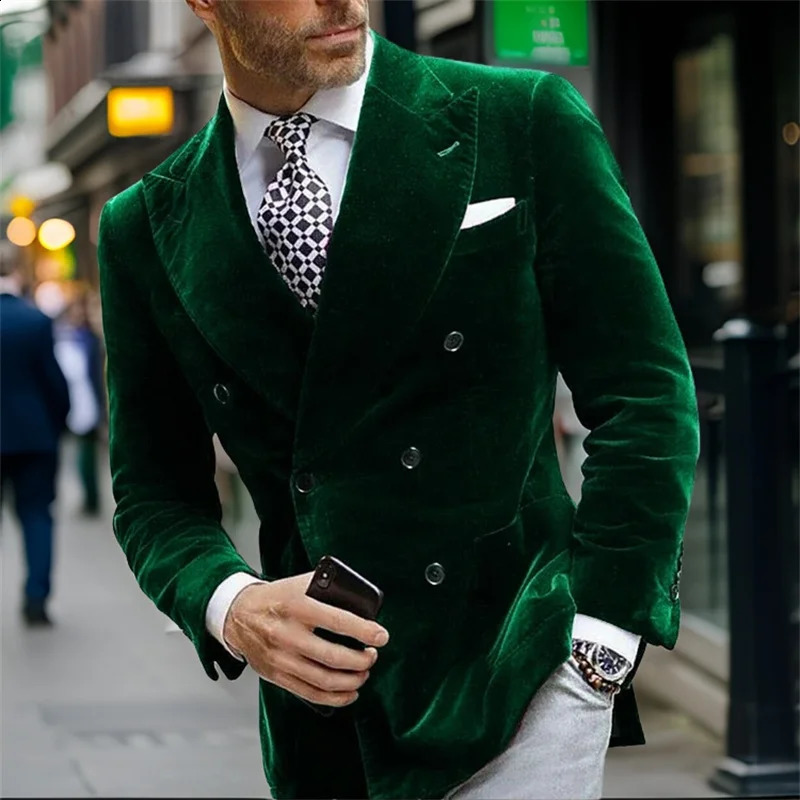 Veste en velours pour hommes