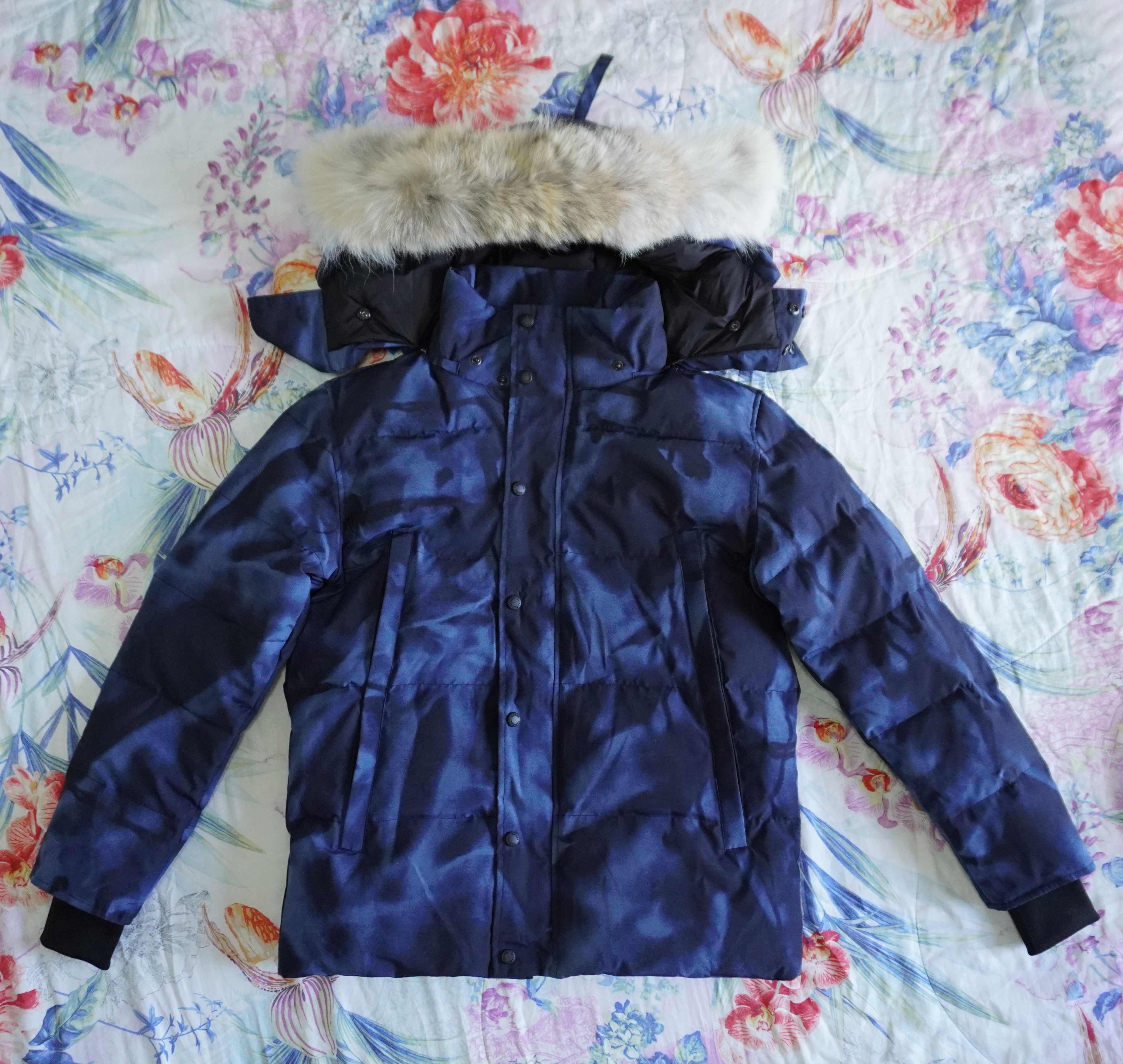 Winter Fourrure Men Down Puffer Jackets Coats Real Coyote Fur Designer Homme Puffer Outdoor Windbreaker Outerwear Hooded Manteau Hiver Parka Doud