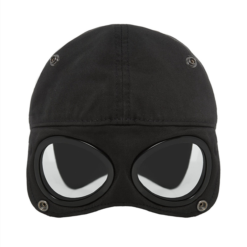 CP Casquette Baseball Homme Femme Chapeau Soleil Sports Extérieur Double Verres Lunettes Visière Bec de Canard