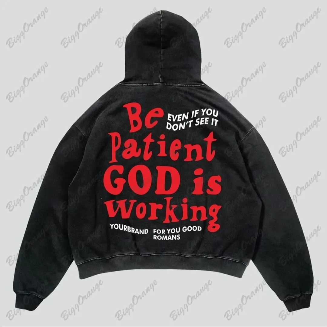 Men's Hoodies Sweatshirts Harajuku High Strt bet Print Cardigan Coat for Men and Women y2k Autumn Thickened Casual Loose Hooded Sweater kirb