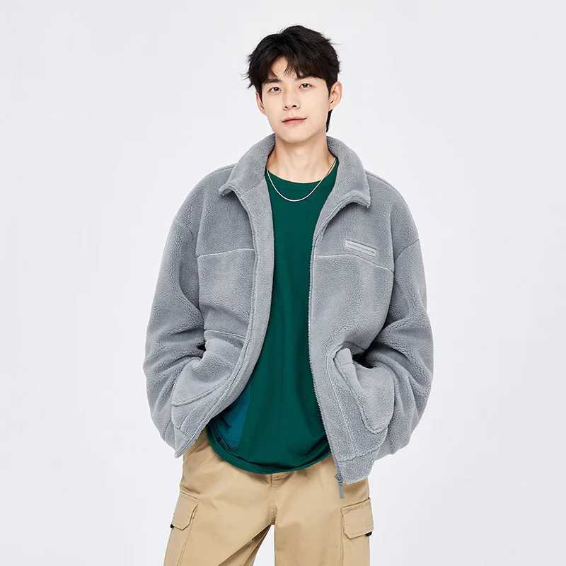 SEMIR JACKET Men 2022 Hiver Nouvelle veste lâche Imitation haut de gamme Lamb Lamb Wool Version coréenne Drop-épaule topx241015