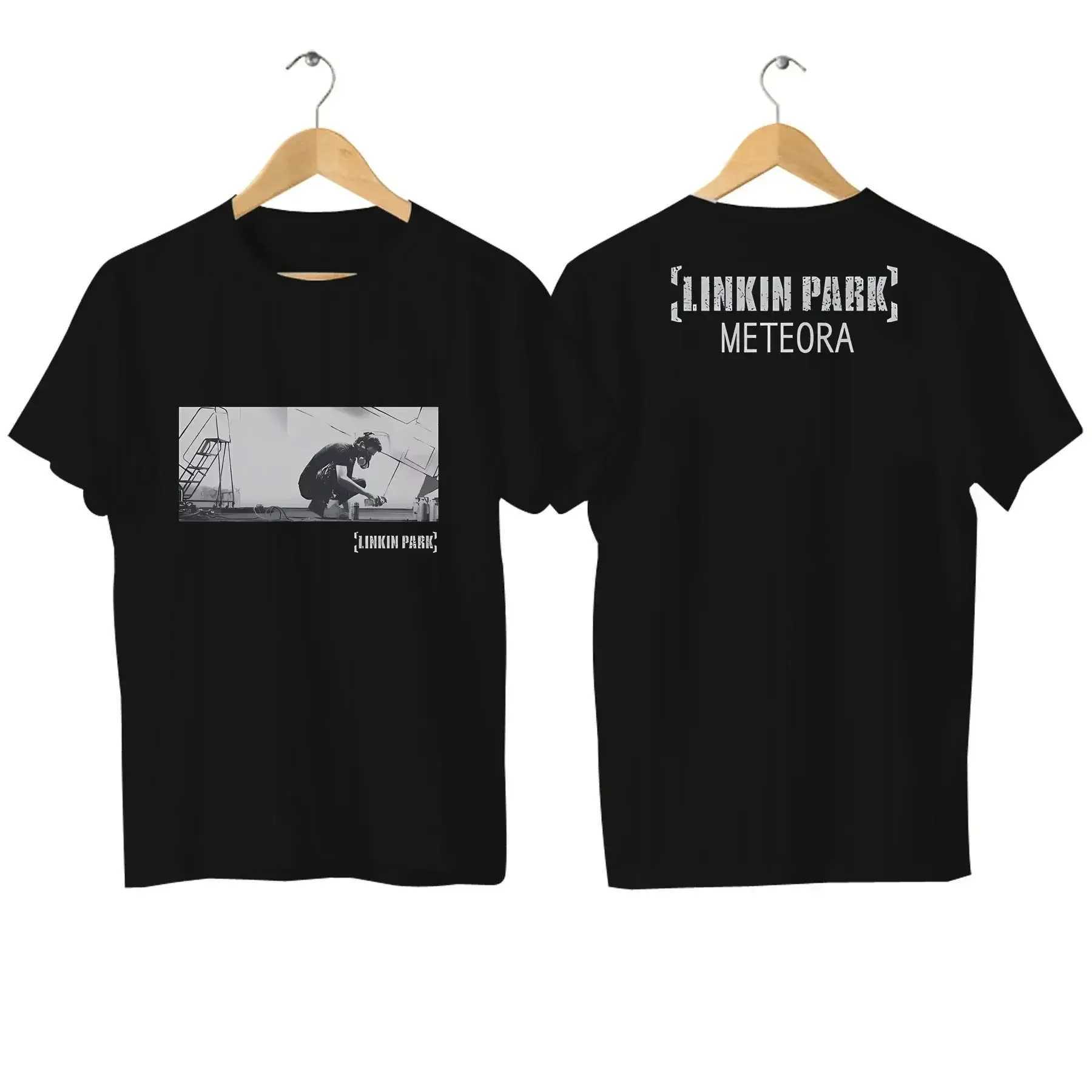 T-shirts masculins 2024 hommes T-shirt Casual Linkin Meteora 20th Anniversary Park T-shirt Graphic Surdimente Sweetable confortable Strtwear S-4X