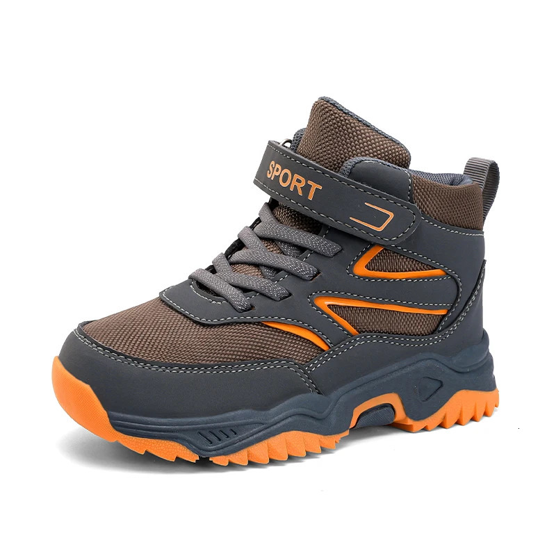 Outdoor Boy Boots Children Sneaker Autumn Winter Hiking Shoes Kids Sports High-quality Ankle Boots for Boy Shoes 4 To 13 Years 241016