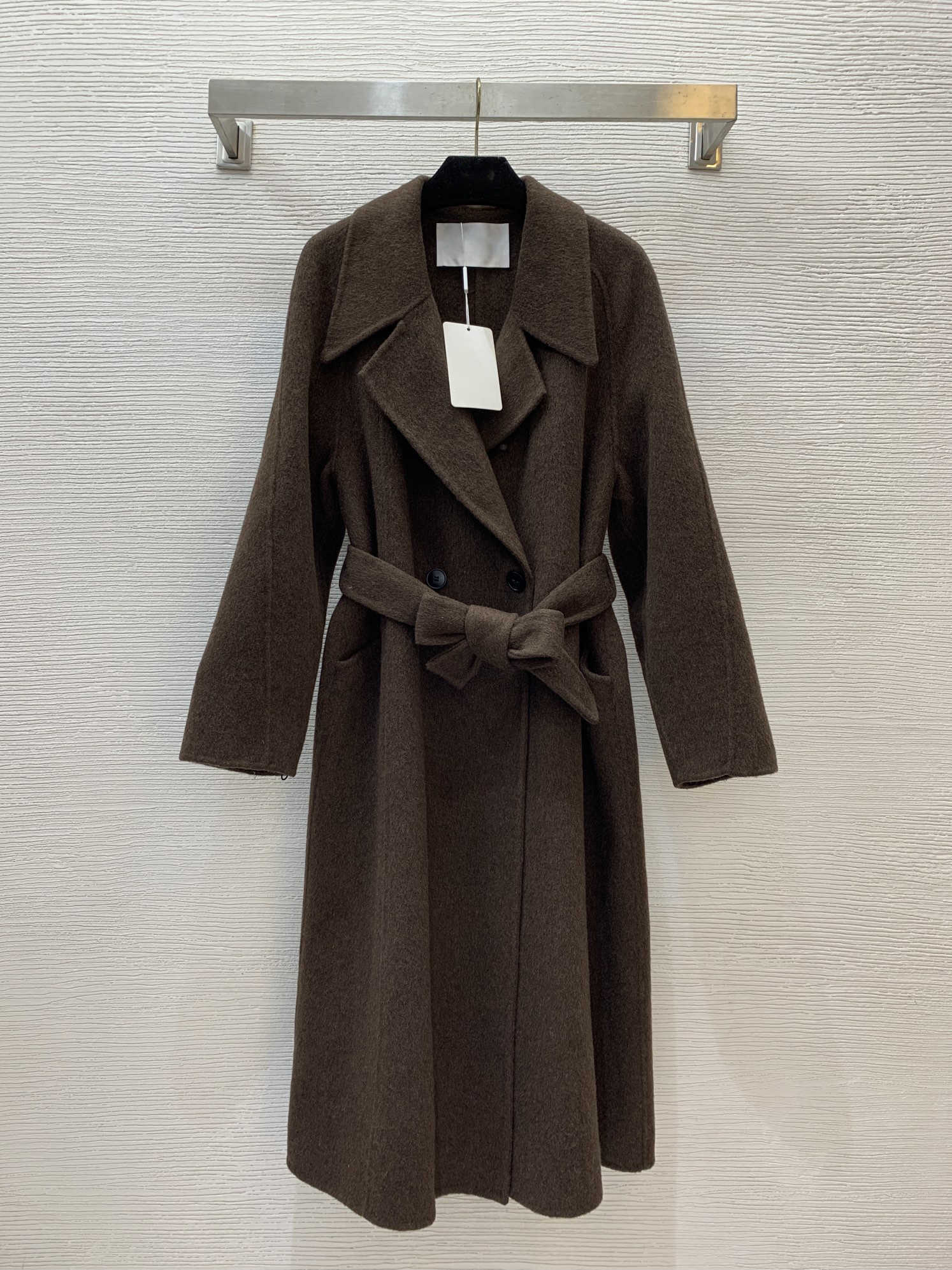 wool designer blend trench coat women long Classic Double Breasted Lapel Windbreaker Jacket High Quty Woolen coat with Belt Elegant Winter Jackets L