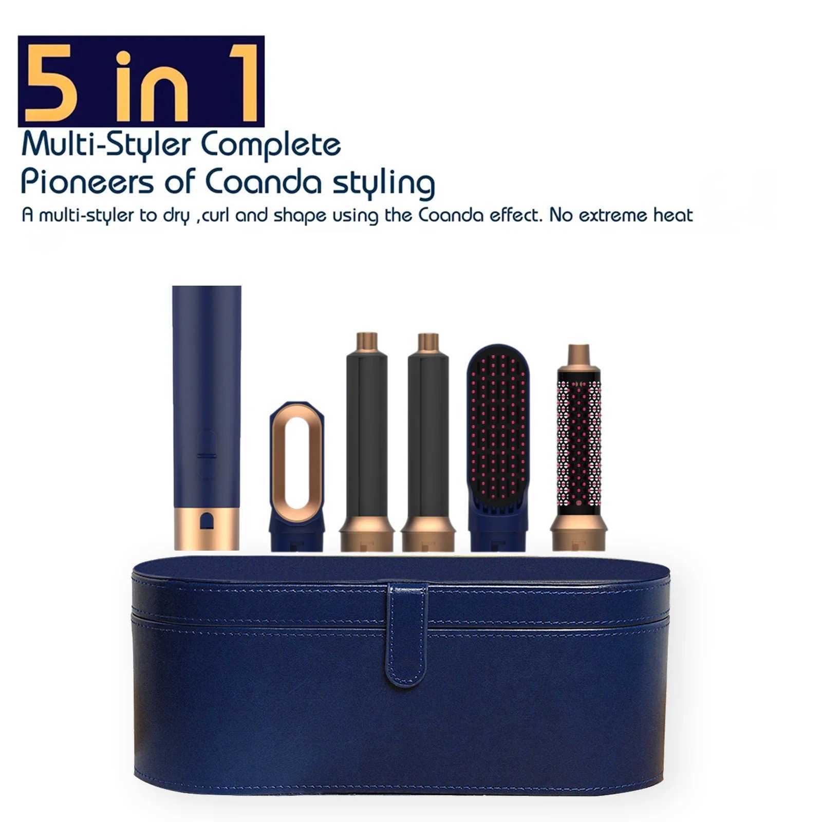 Hair Curlers Straighteners New 5in1 Hair Dryer Curler Set Air Wrap Set Professional Curling Iron Hair Straightener MultiFunction Styler hair curl-image-1030808787