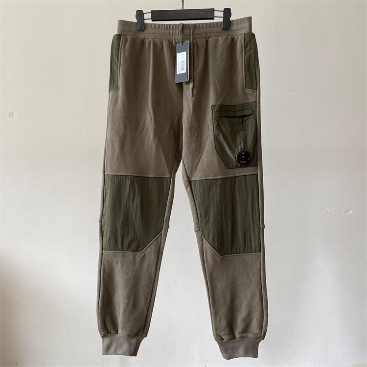 New Designer Autumn and winter men's thick velvet casual new pants with mobile badge trendy brand loose cotton sanitary one lens pocket new