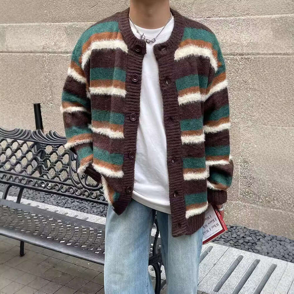 Chandail de créateur hommes polos tricot cardigan chandails femme rond coul polo chariot cardigan bouton conception décontractée classique style