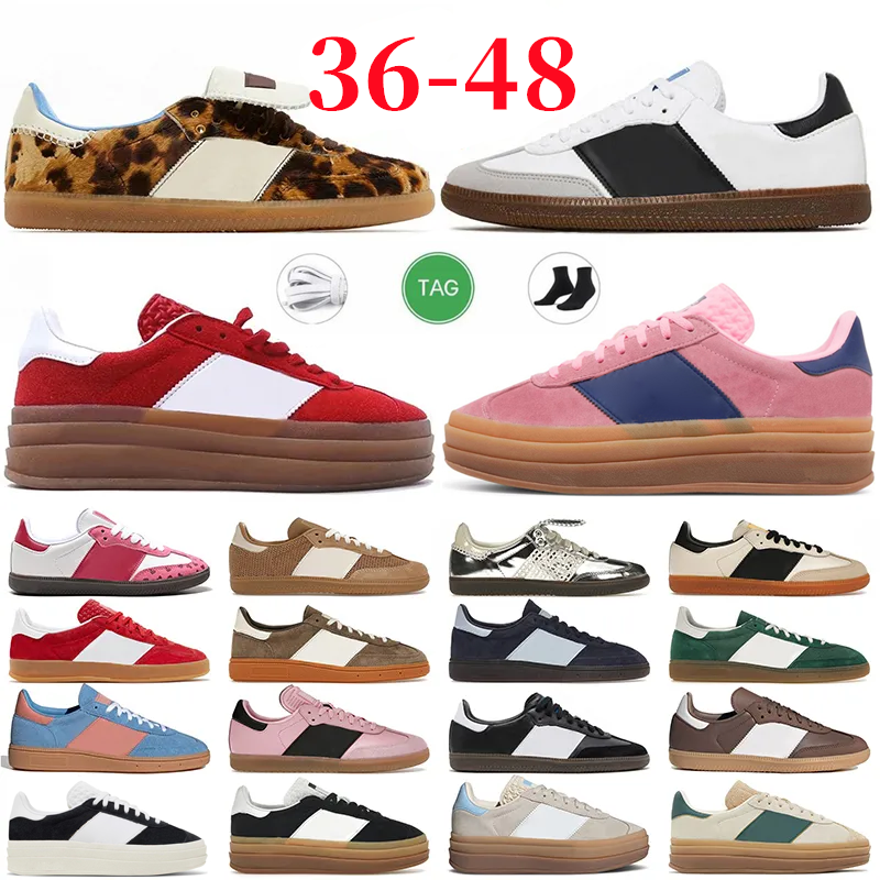 Men Trainers Luxury Designer Shoes For Mens Womens Sneakers Casual shoes White Black Gum Vegan Green Red Sliver Classic Trainer Gym 00s sambasneaker