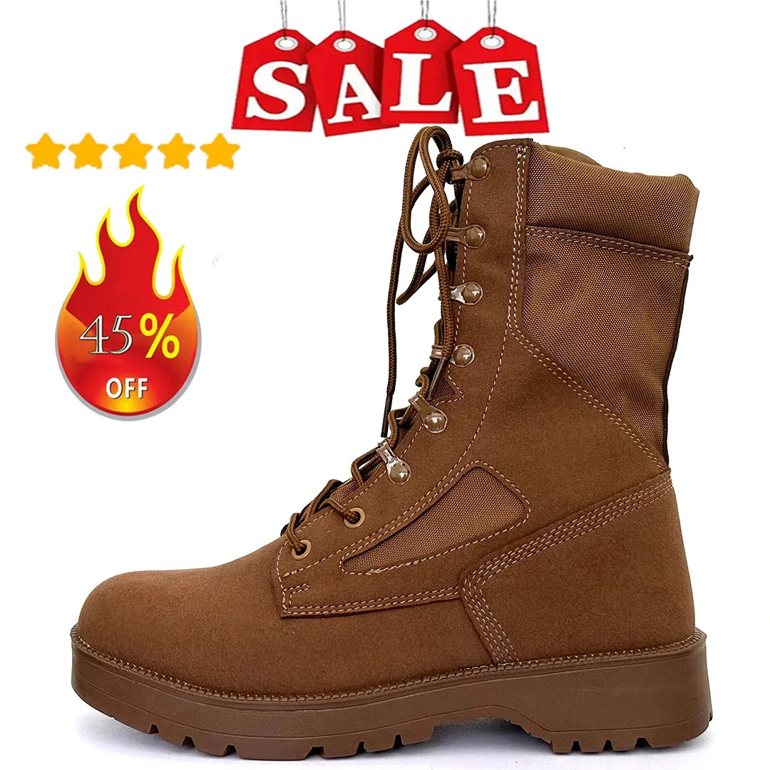 Bottes de combat pour hommes de haute qualité imperméables chaussures de randonnée extérieure