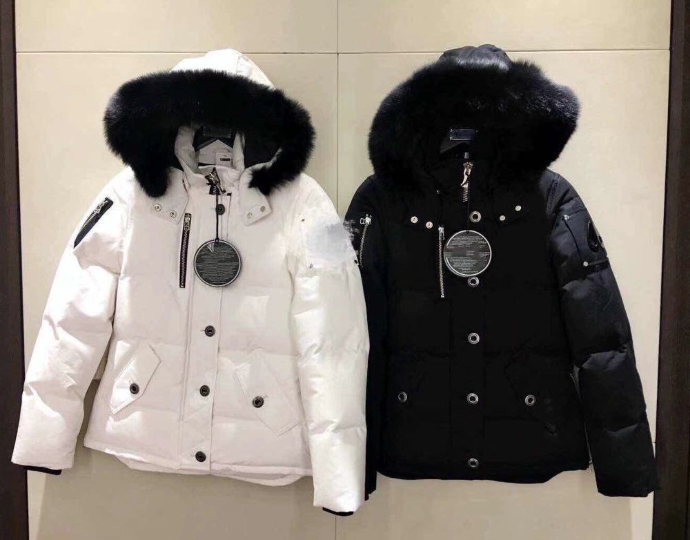 Men's down jacket really fur collar iacket Parkas 24ss Casual for Mens women Moose puffer jacket clipper Outwear Outdoor Doudoune Man Winter