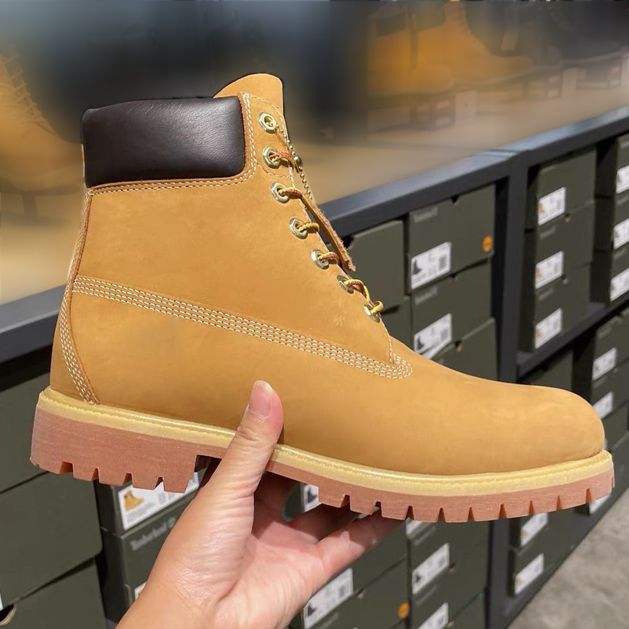 Mens Womens Outdoor Shoes Designer Waterproof Martin Boots Classic 6 Inch Premium Ankle Cowboy Sneakers Sport Wheat Yellow Red Blue Black Hiking Mot