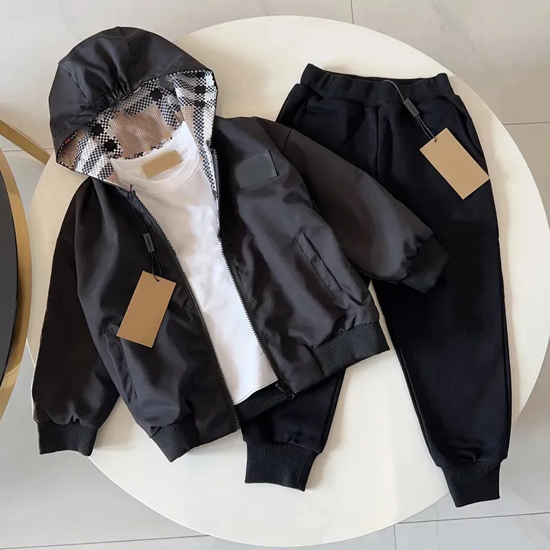 Autumn Winter 2-13years children's Clothing hoodie Sets BABY boys girls cotton Garment kids Designer printing high quality Outdoor sports sw