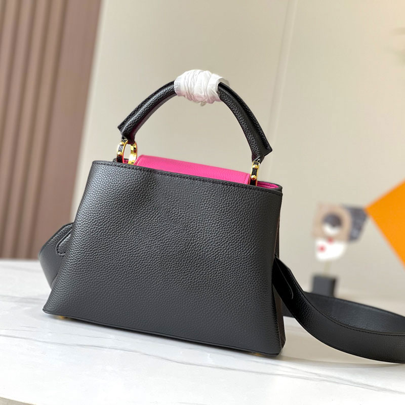 Designer Handbag Women Crossbody Bags Leather Metal Bottom Nail Removable Shoulder Strap Magnetic Buckle Metal Parts High Quality Tote Bag
