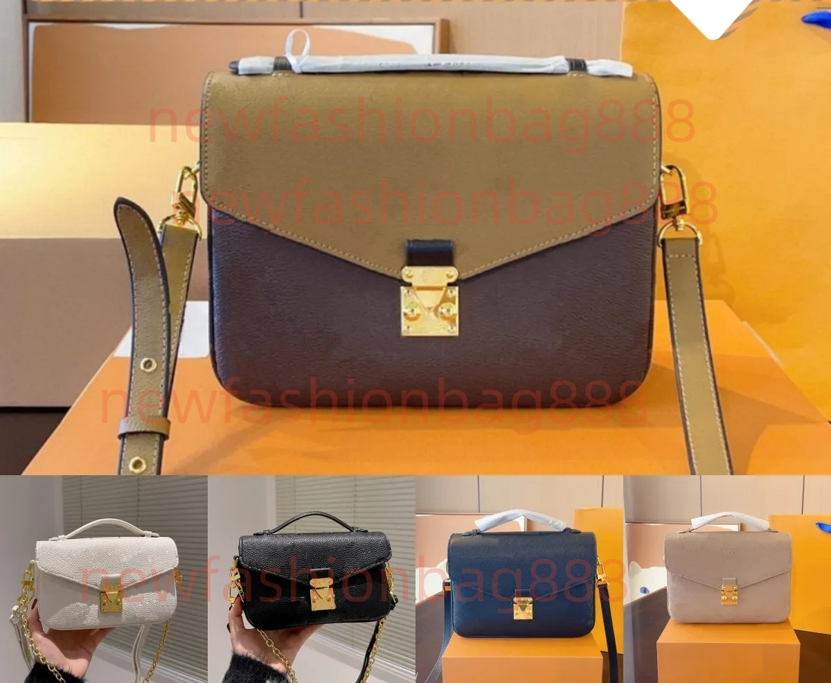 designer shoulder bags luxurys designers bag embossing flower pochette women handbag messenger genuine leather metis elegant womens crossbody fashio
